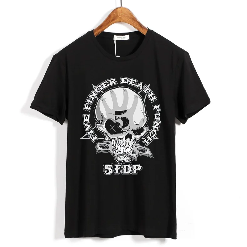 19 дизайнов уличная Harajuku Five Finger Death Punch ropa mujer рок рубашка 5FDP Hardrock тяжелый металл панк череп camisetas - Цвет: 8