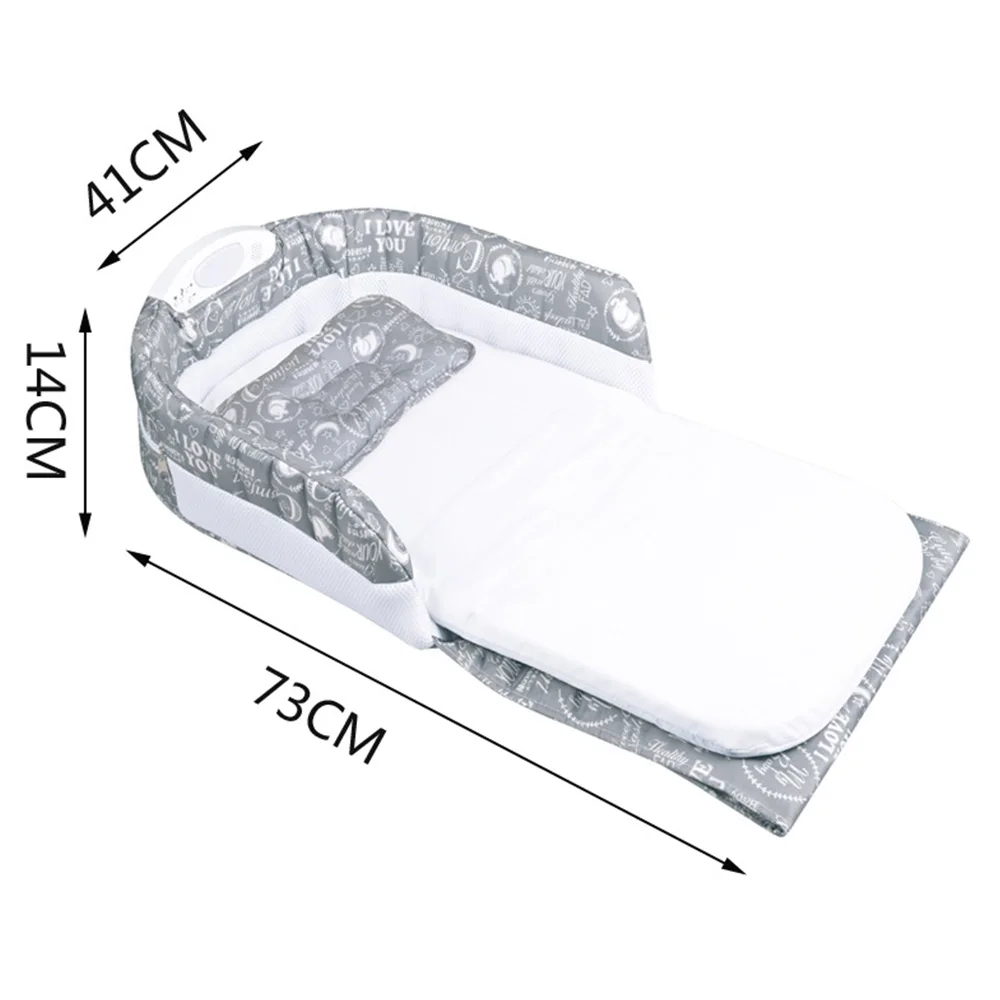 Детская портативная кроватка Snuggle Nest детская люлька с ночным освещением