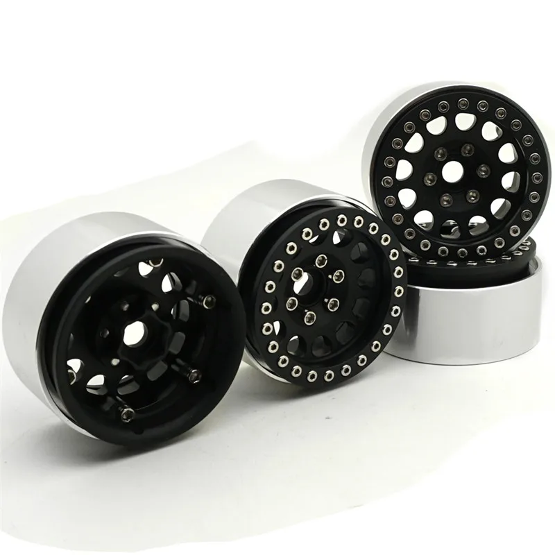 4 шт. 1 9 сплав Beadlock Колесные диски для Axial SCX10 D90 CC01 1/10 RC Crawler US #25|Детали и аксессуары|