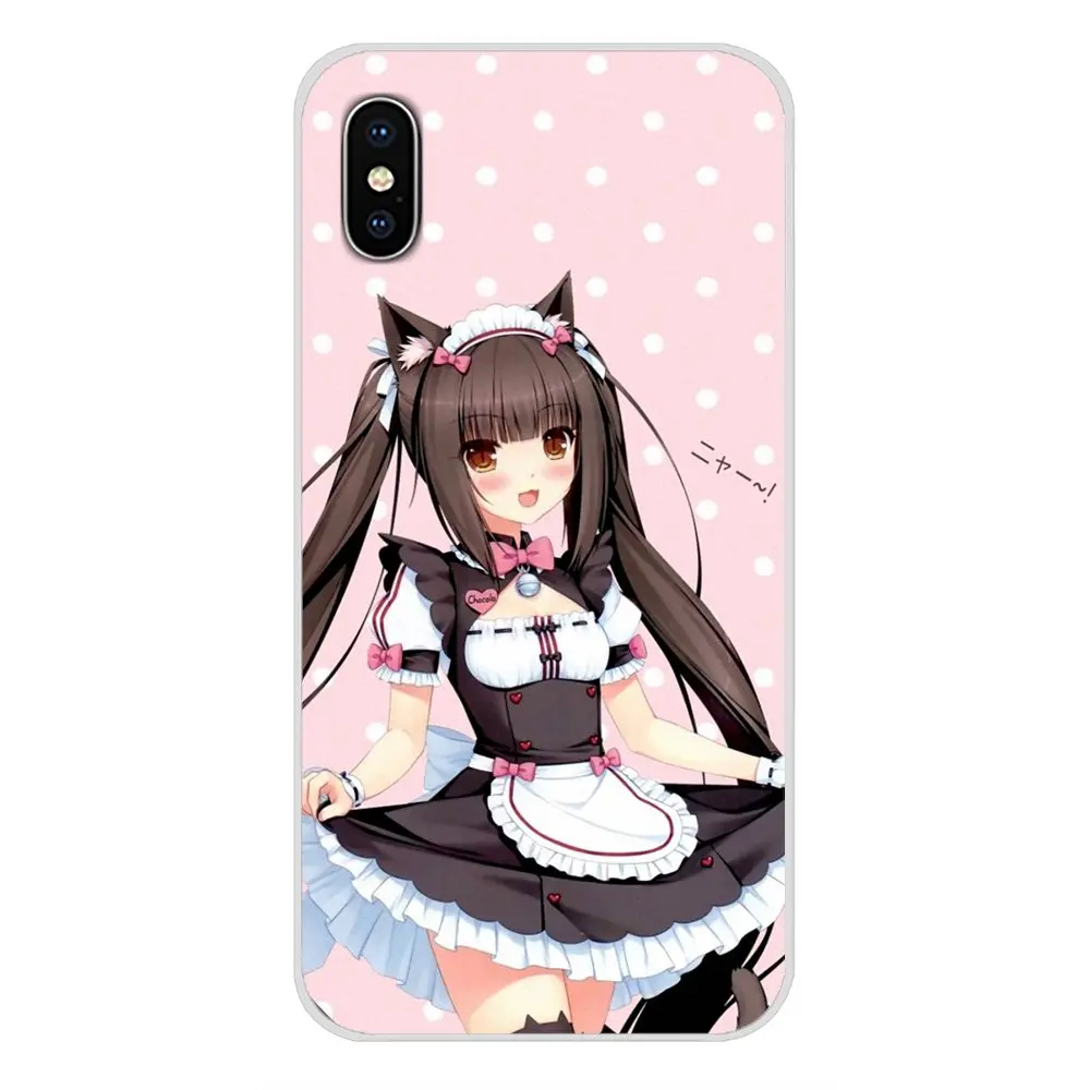 Аксессуары чехлы для телефонов Samsung Galaxy A5 A6S A7 A8 A9S Star J4 J6 J7 J8 Prime Plus 2018 аниме Neko Cat Girl