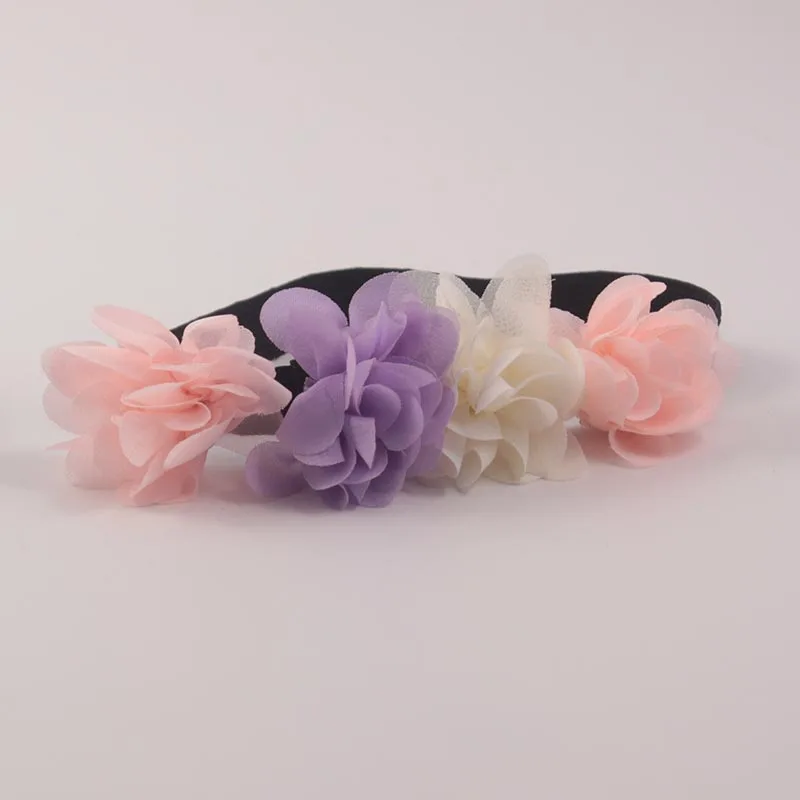 16inch Nenuco Doll Accessories Multicolor flower Headband DIY Chiffon fabric Elastic Hair Bands for 41CM | Игрушки и хобби