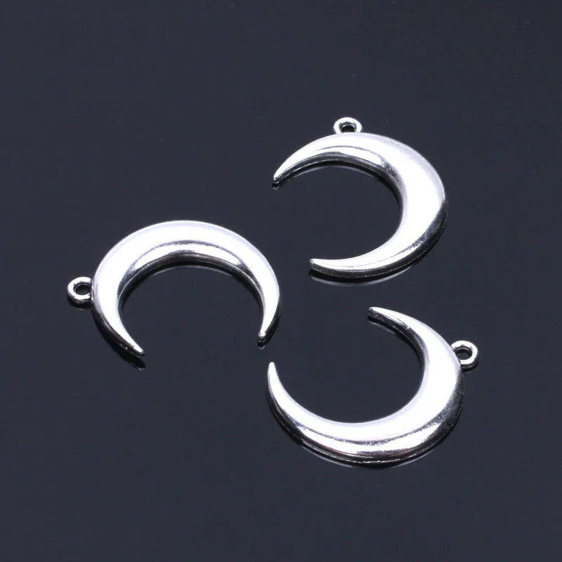 20 шт./лот DIY металлический кулон цинковый сплав Луна Плавающие Подвески для