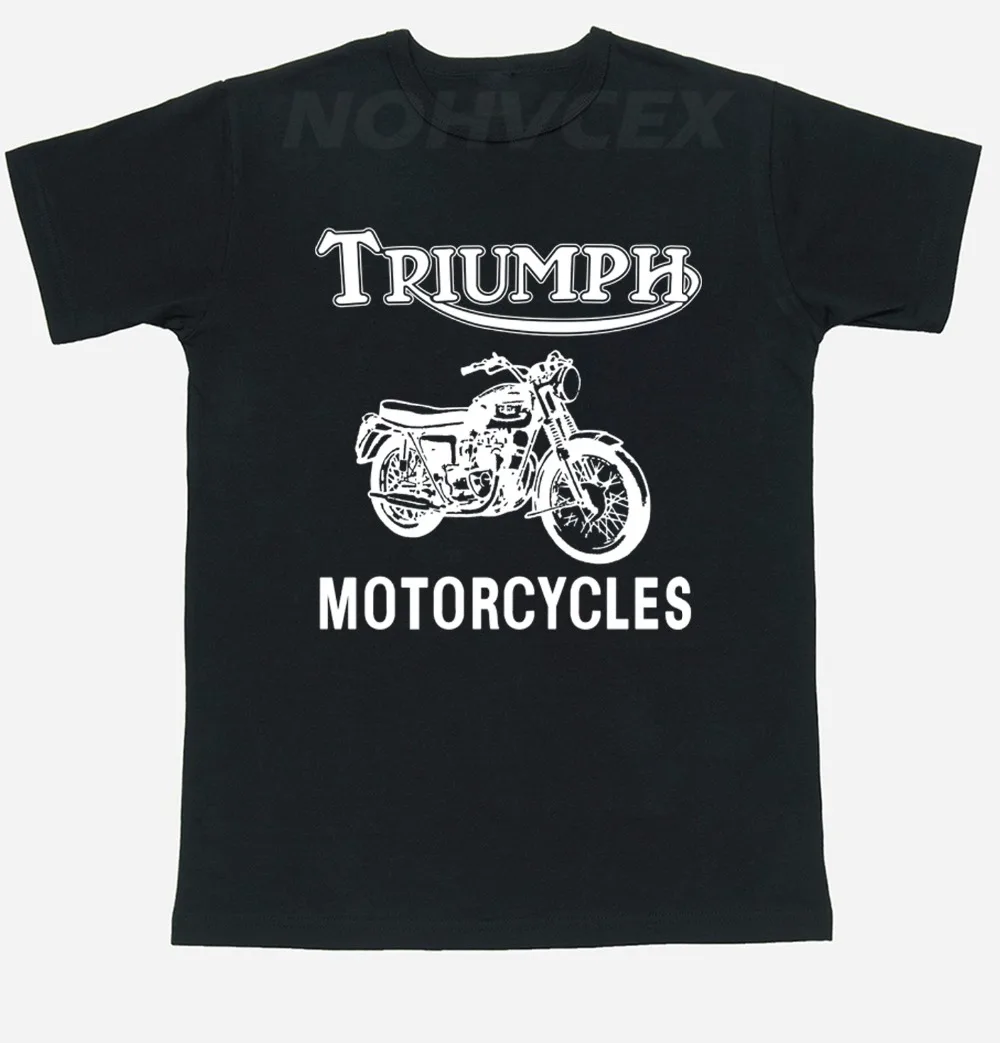 Новая модная летняя футболка с коротким рукавом для мотоцикла TRIUMPH, мужская хлопковая Повседневная футболка с коротким рукавом, джемпер, брендовая одежда