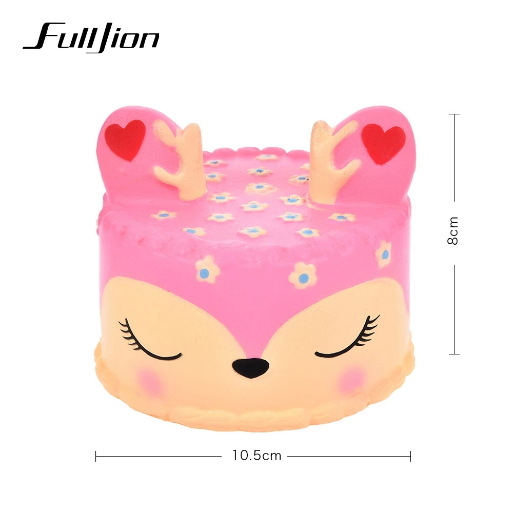 Fulljion Squeeze Deer Cake Novelty Gag Toys Squishy Gags Practical Jokes Gadget Surprise Fun Squish Stress Funny Popular | Игрушки и