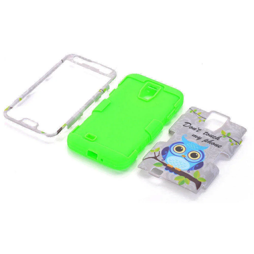 For Samsung Galaxy S3 S4 S6 Edge Phone Case Cute Animal Owl Skin Rubber Shockproof Hybrid Silicone PC Defender Heavy Duty |