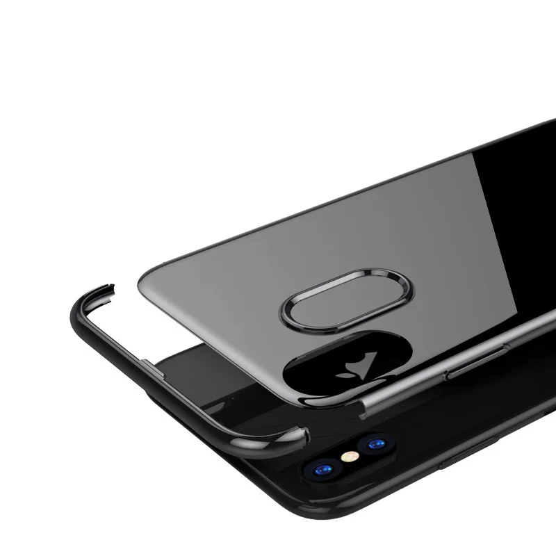 Роскошный чехол с покрытием для iPhone X 10 ультра тонкий гальванический Жесткий ПК