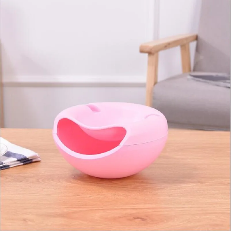 

Plastic lazy fruit plate melon artifact detachable double layer candy plate round fruit box melon fruit storage box