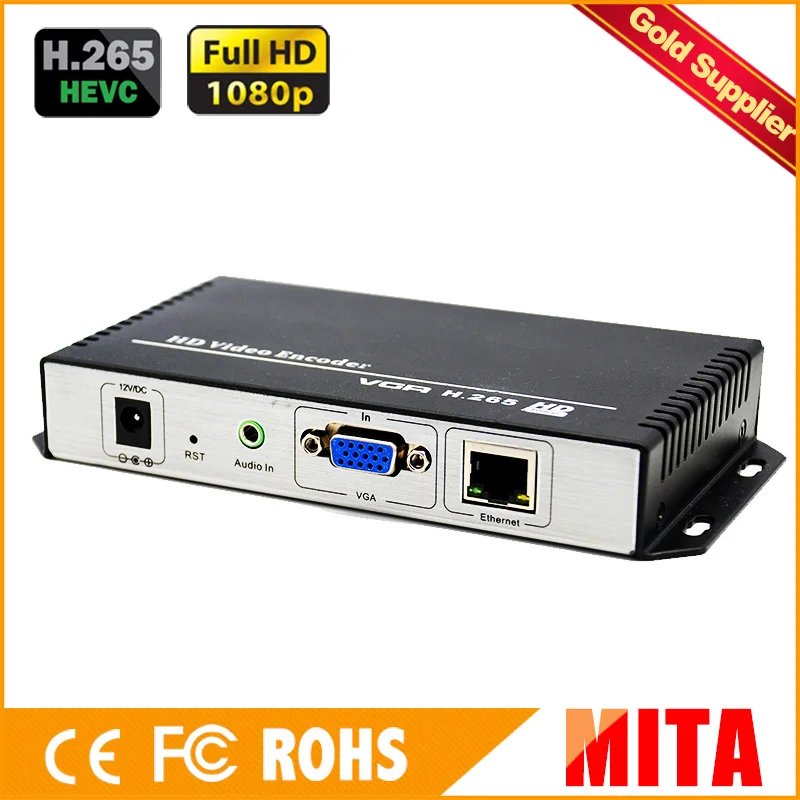 HD H.265 VGA i энкодер iptv для IP-потока к VLC медиа-серверу Xtream кодам | Электроника