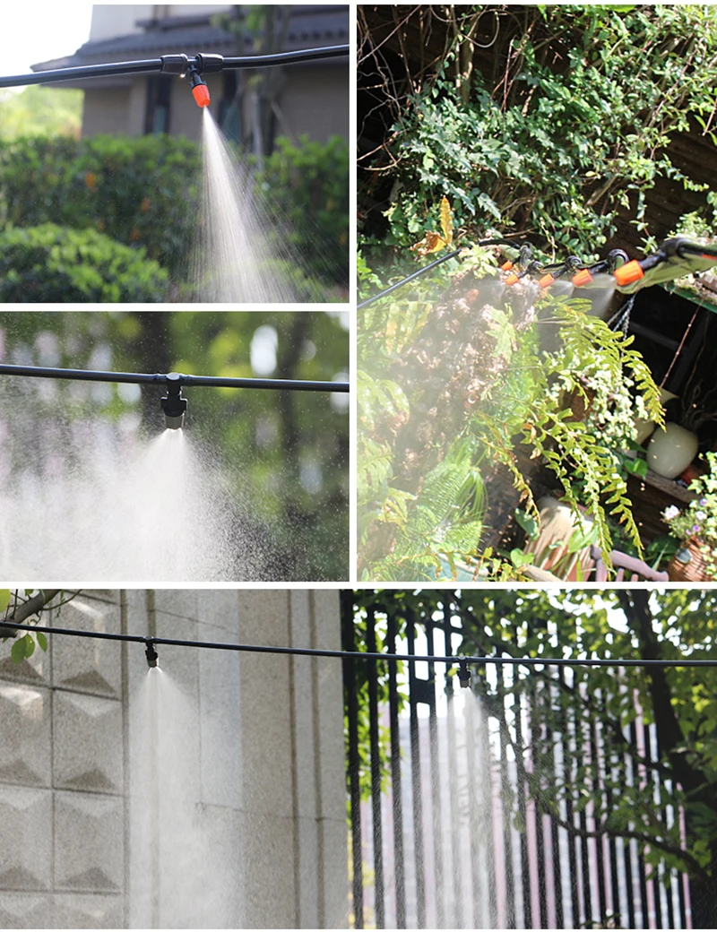 

25m 811 Hose Drip Irrigation Automatic Micro System Garden Irrigation Spray Self Watering Kits with Adjustable Dripper