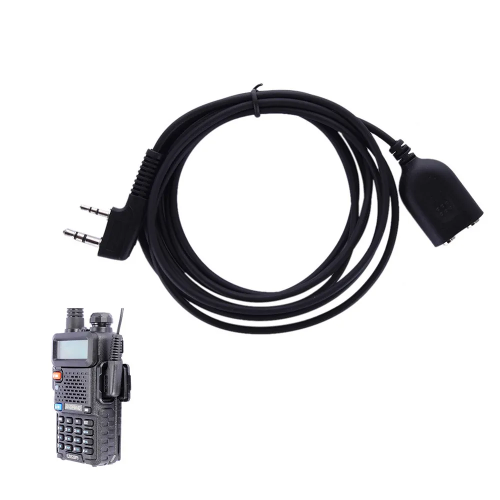 Рация K type 2 Pin микрофон гарнитура штекер гнездо Удлинительный шнур кабель для