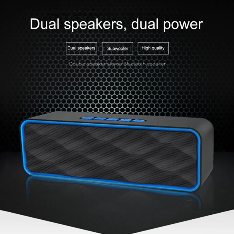 Мини Bluetooth Колонка Портативная колонка Бас Сабвуфер Поддержка Fm радио Aux Usb Tf карта Hifi портативный динамик для компьютера Ipho