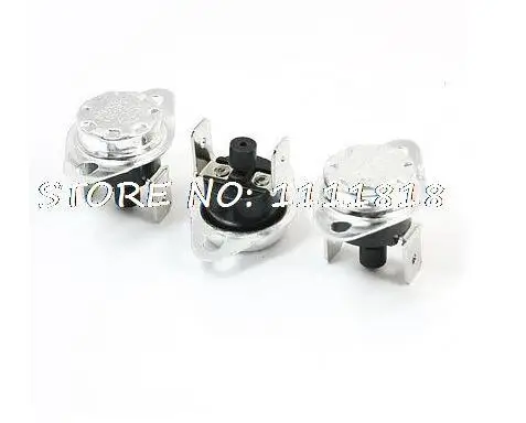 3 unidades, 40/45/50/55/60/65/70/75/80/85/90/95/100/105/110/115C, grado KSD301 250V 10A NC Manual termostato de interruptor de temperatura de reinicio