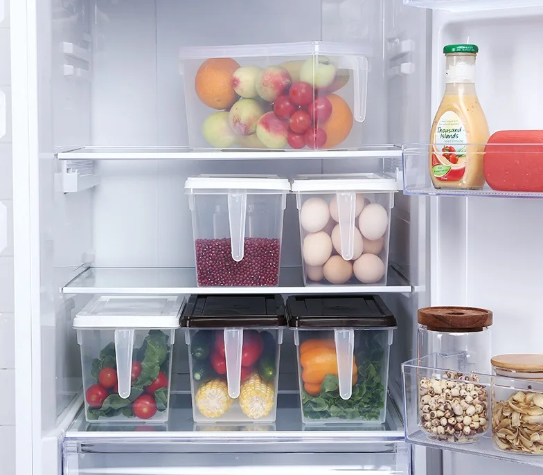 Прозрачные кухонные ящики для хранения холодильника полипропиленовый ящик