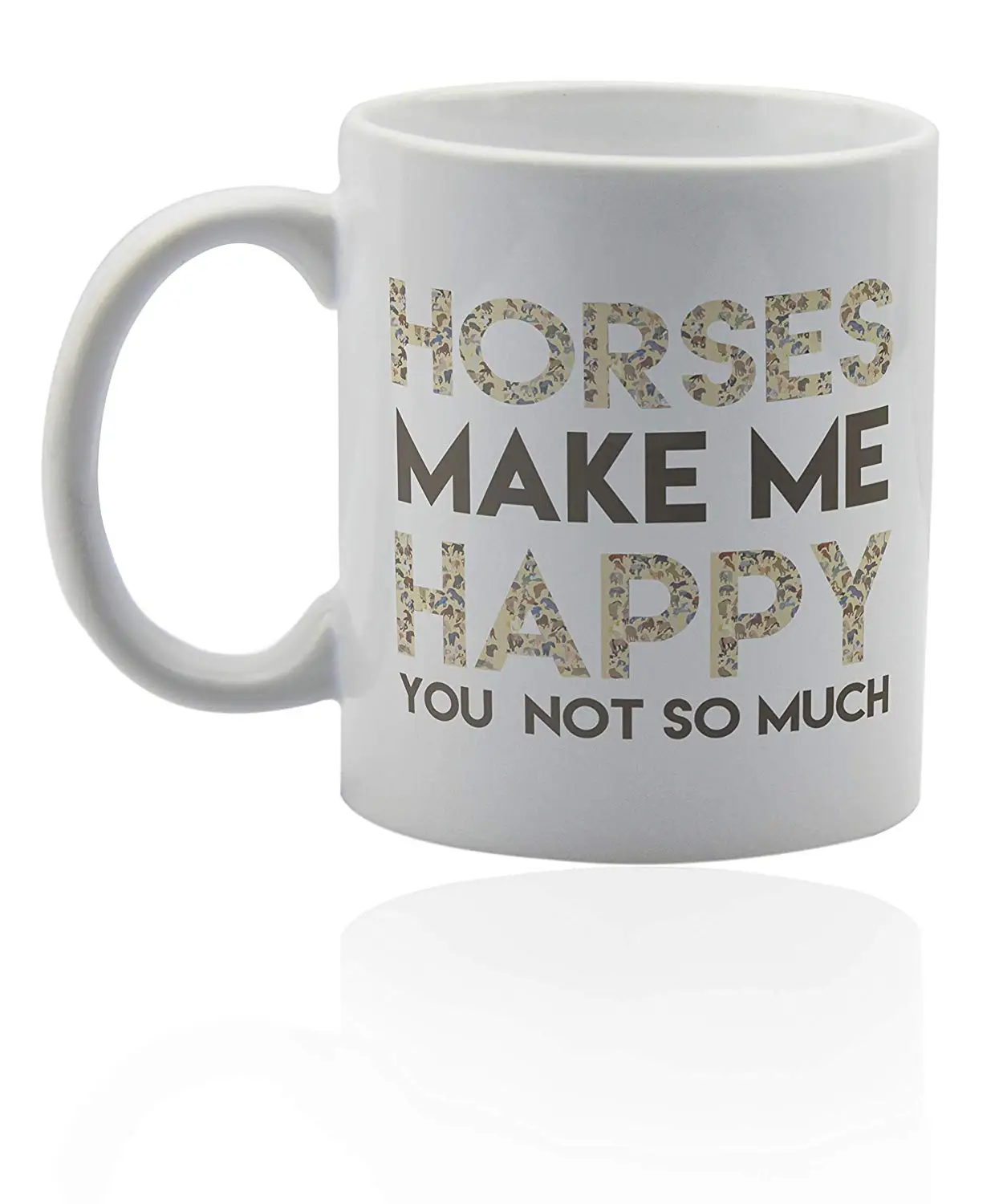 Кофейная кружка horse 11 унций белая керамическая чашка. Конский подарок для женщин.
