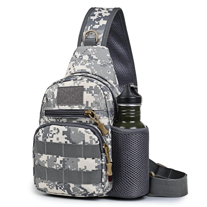 Acu Camouflage Спортивная Военная тактическая сумка, рюкзак, практичная нейлоновая водостойкая нагрудная сумка, Мужская велосипедная альпинистская походная сумка - Цвет: Acu Camouflage