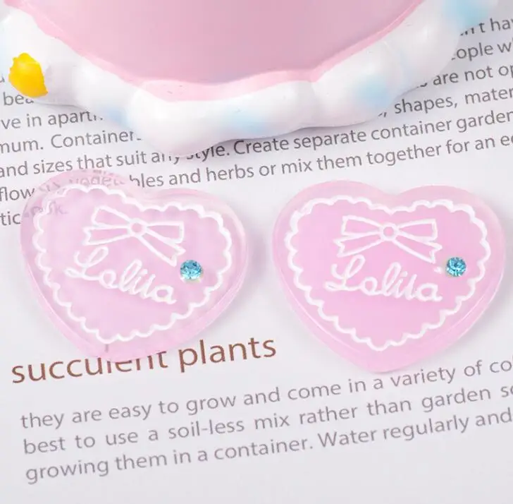 Resin Heart Strawberry Decoration Crafts Flatback Cabochon Scrapbooking Fit Phone Embellishments Diy Accessories | Дом и сад
