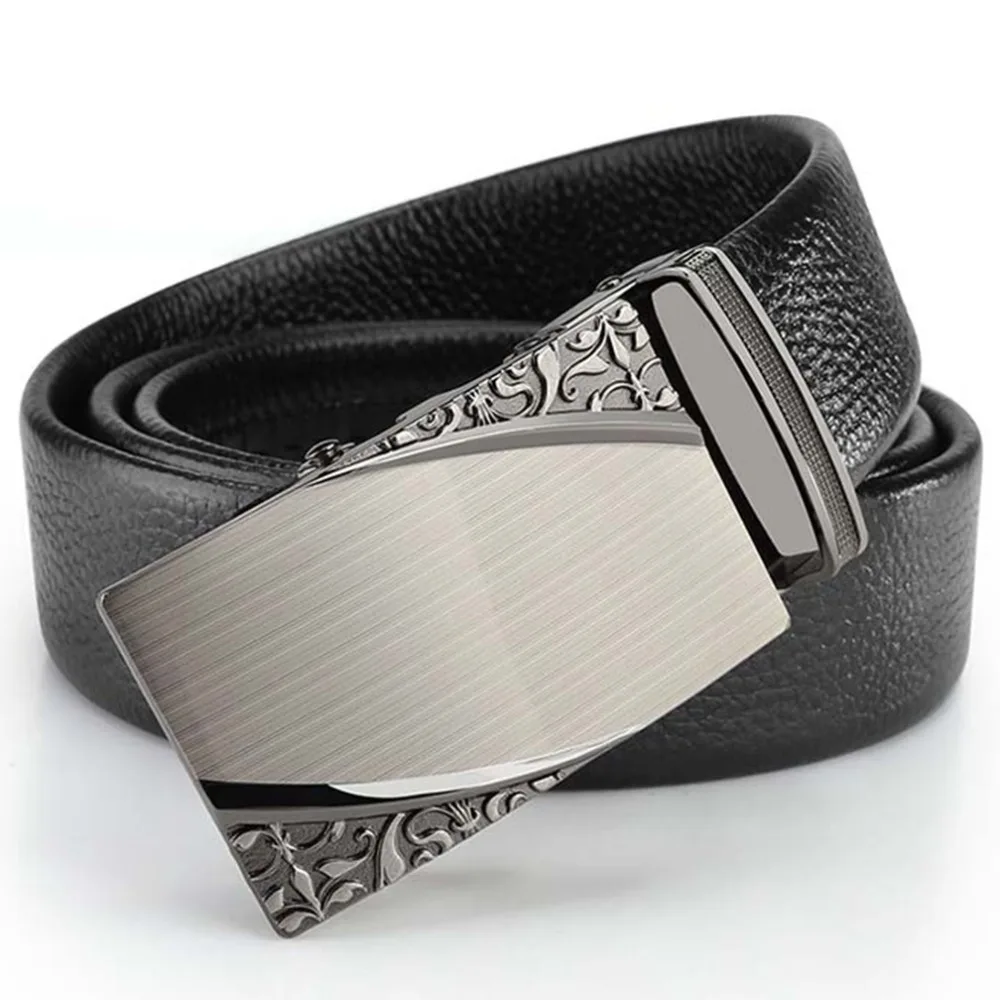 Мужской ремень из воловьей кожи с автоматической пряжкой ZDFJ026|leather belt automatic|belt for
