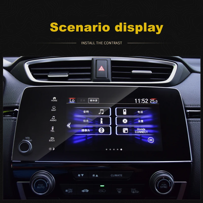 Buendeer 7 дюймов GPS Закаленное стекло протектор экрана для Honda CRV EX EX-L 2017 2018