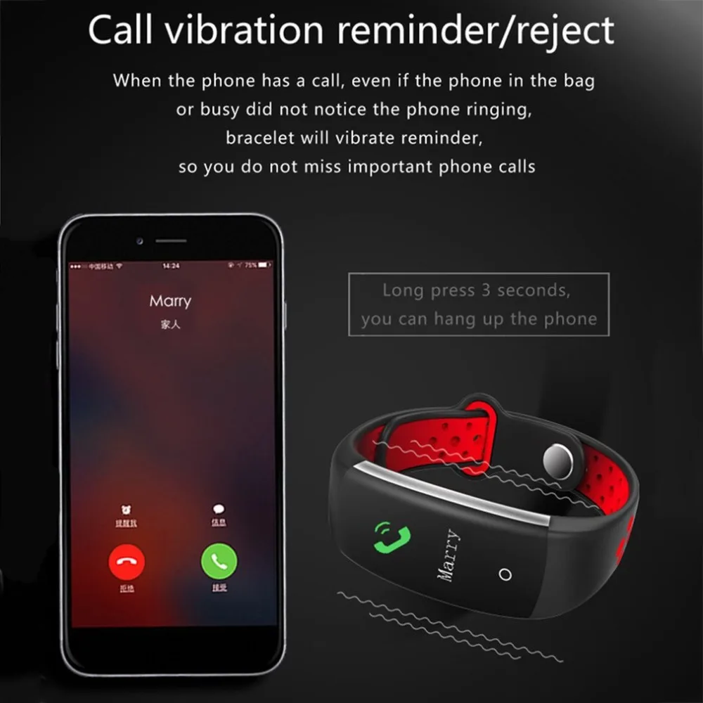 New Smart wristband Color Screen Bracelet Real-Time Heart Rate Monitoring Information Push Call Reminder Waterproof | Электроника
