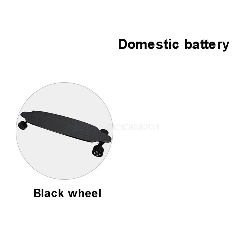 Domestic battery 4-х колесный электрический самокат дистанционного Управление скейтборд для детей и взрослых 97 см Лонгборд скейтборд пройденное расстояние в милях 20-25 км 600 Вт* 2 Dual Drive - Цвет: Domestic battery