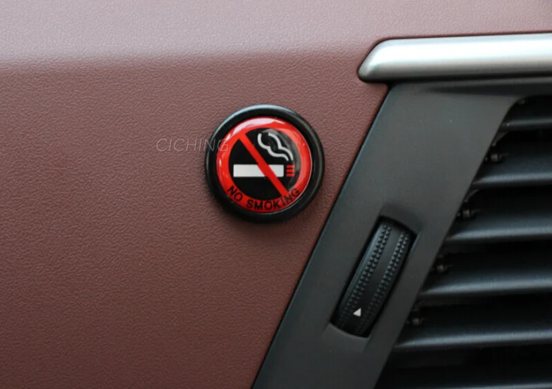 1 шт. авто-Стайлинг Логотип No Smoking для Volkswagen VW Golf 4 6 7 GTI Tiguan Passat B5 B6 B7 CC Jetta MK5 MK6 поло Scirocco Lavida