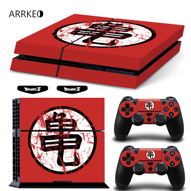 Виниловый чехол ARRKEO Dragon Ball Z наклейка для PS4 Sony PlayStation 4 консоль и 2 контроллера