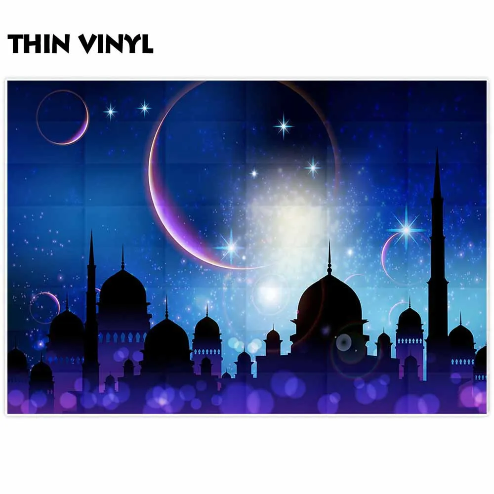 Allenjoy Рамадан кареем ИД Мубарак фотографический фон боке ислам мечеть башня