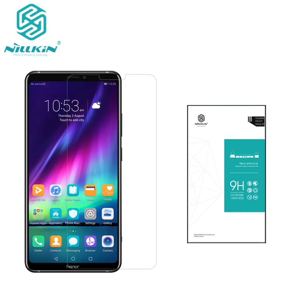 Huawei honor Примечание 10 закаленное Стекло NILLKIN Удивительный Н Anti Explosion 9 H 0 3 мм Экран