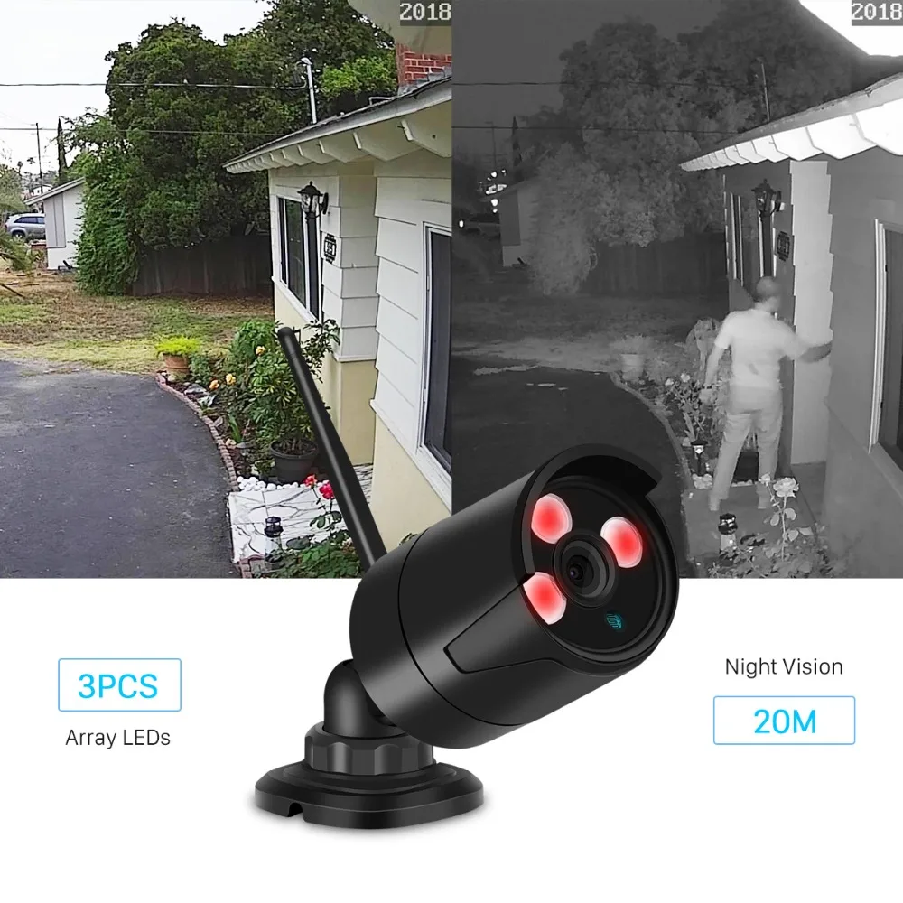 720P 960P 1080P Wi Fi IP камера 2.0MP HD Сеть 1.0MP беспроводная Onvif ночного видения металлическая