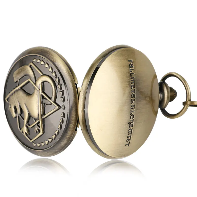 Классические бронзовые полностью охотничьи кварцевые карманные часы