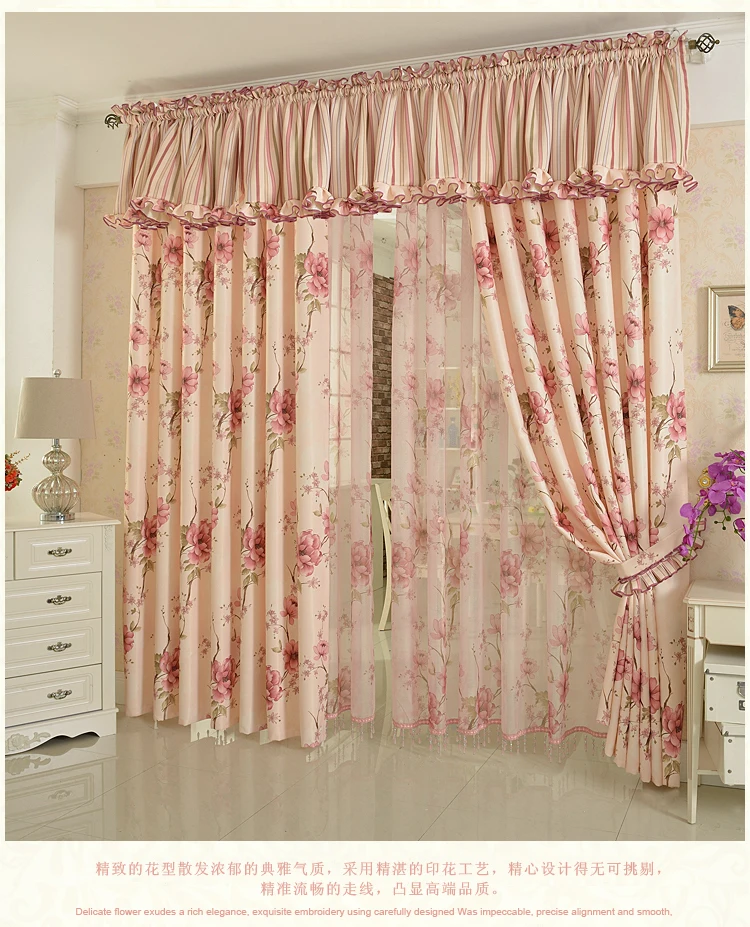 Пасторальный уютный Европейский стиль оформление гостиной|curtains free|blackout curtains