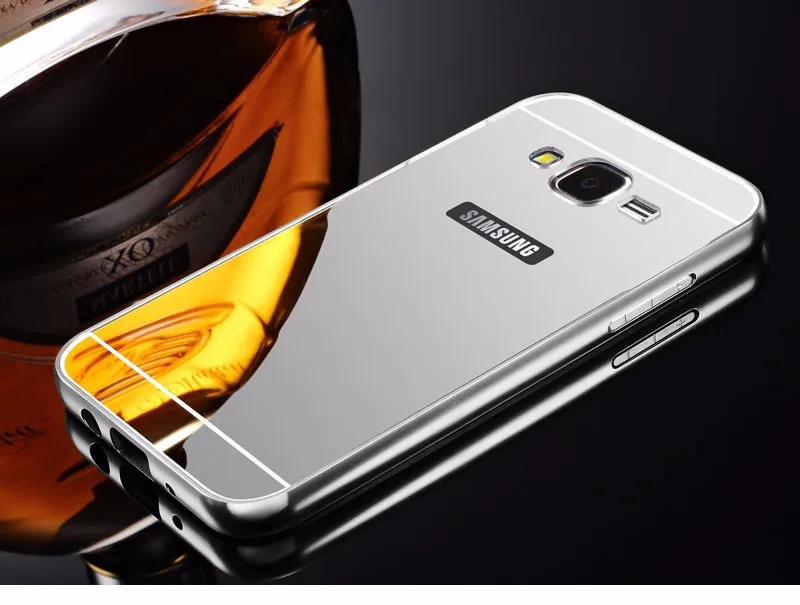 Роскошные зеркальные Чехлы цвета розового золота для Samsung Galaxy On5 алюминиевая