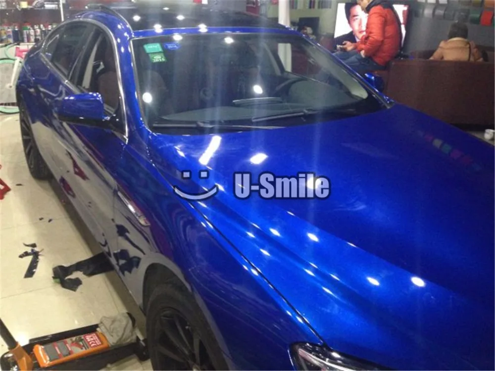 

Best Quality Gloss Cosmic Blue Vinyl Film Sticker Air Bubble Free For Car Wraps