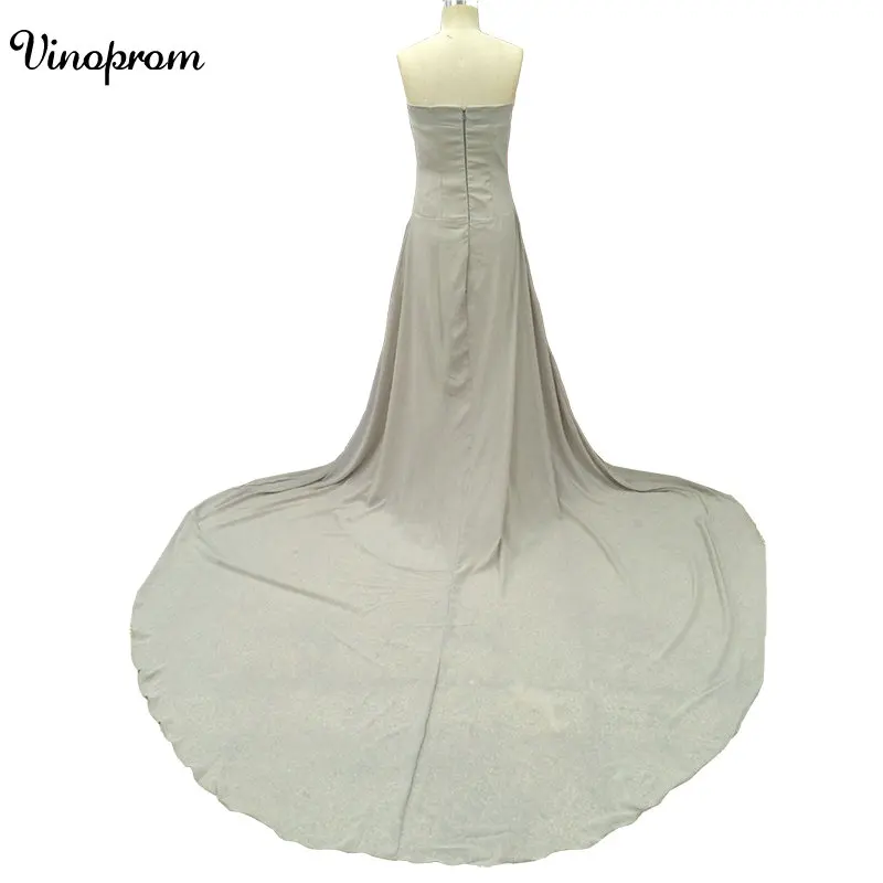 Арабское длинное платье подружки невесты шифоновое ТРАПЕЦИЕВИДНОЕ ПЛАТЬЕ С