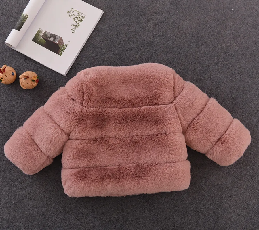 Новинка 2017 года пальто с искусственным лисьим мехом детская одежда для девочек