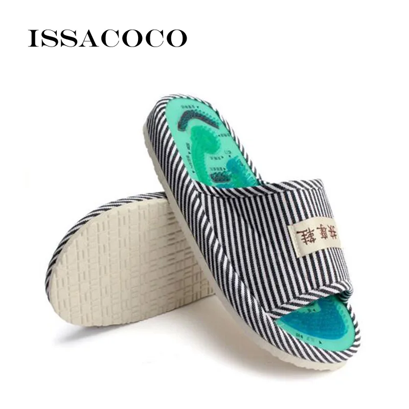 ISSACOCO/домашние тапочки для акупрессуры; массажные тапочки; массаж ступней обувь; массажные тапочки; женские домашние тапочки