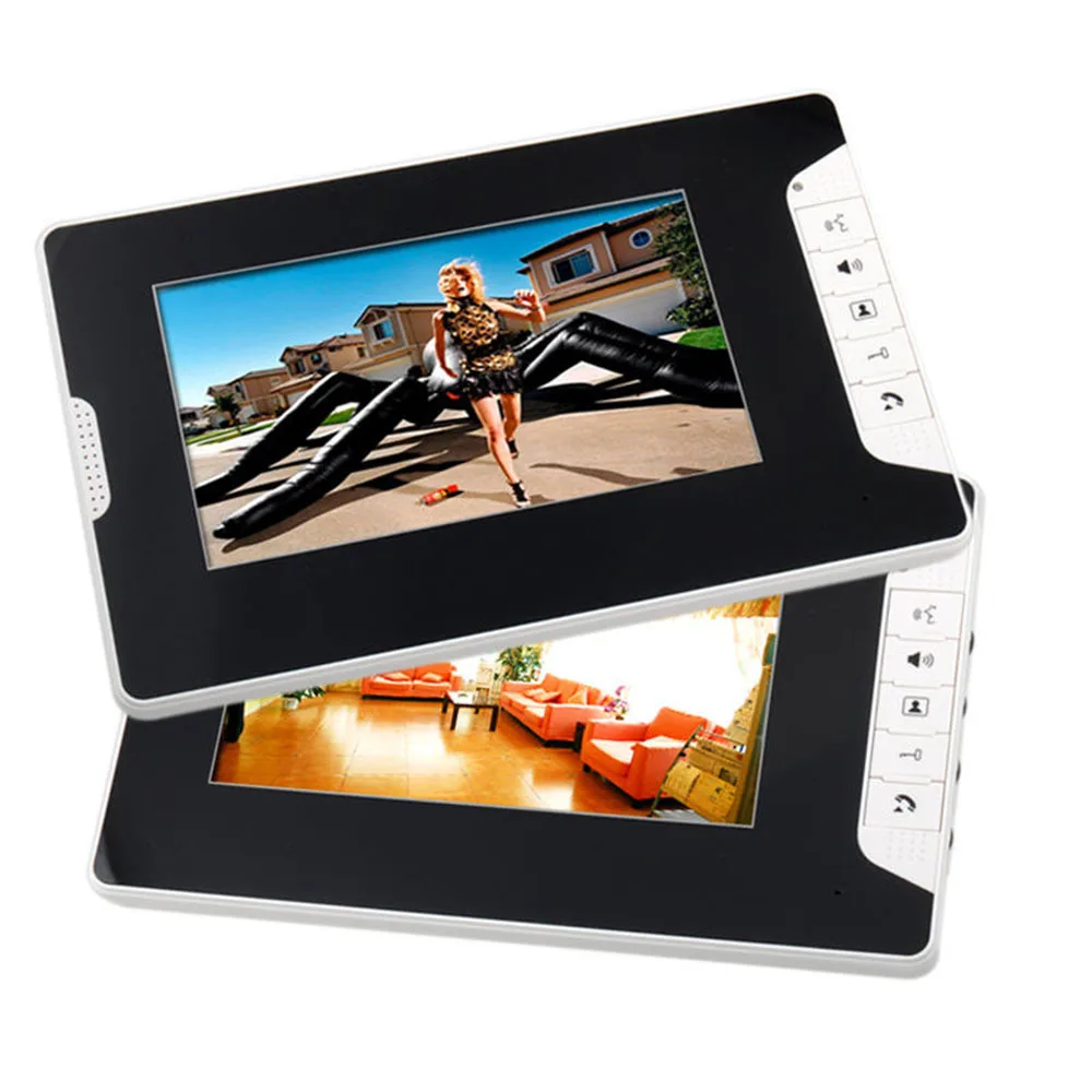 MOUNTAINONE 7 inch Color Video Intercom Door Phone System With RFID Card Reader HD Doorbell 1000TVL IR-CUT Camera | Безопасность и