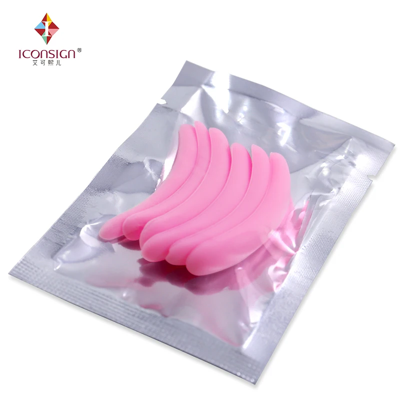 Wholesale 50 Bags 99 Perm Lash Lift Pad Eyelash Patch Reusable Eyelash Lift Rod Silicone Eyelashes Curl Pad Pink 3 Sizes
