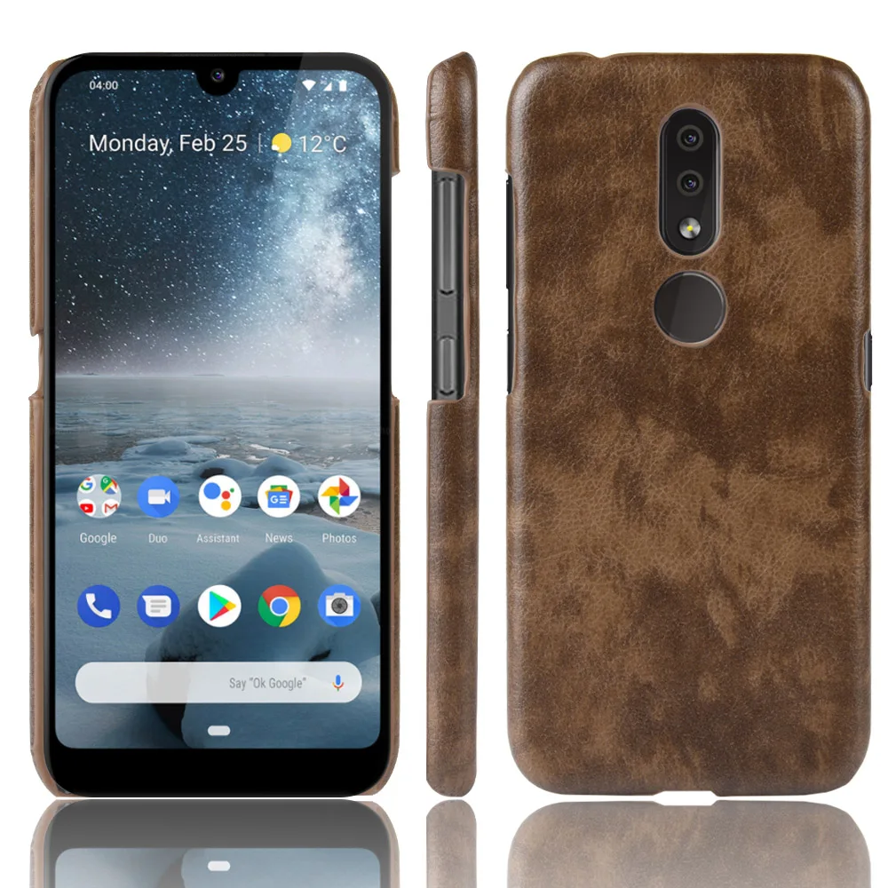 Ударопрочный чехол из ПУ кожи для Nokia 4 2 жесткий чехол-накладка Nokia4.2 TA-1157 TA-1150 TA-1133