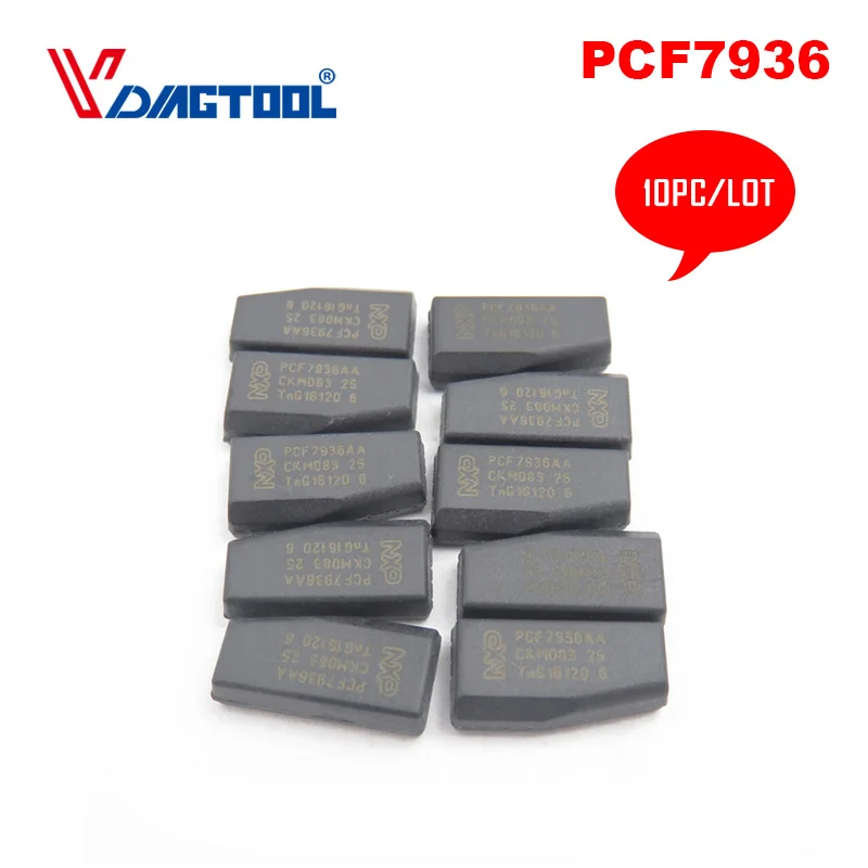 10 шт./лот Автомобильный ключ оригинальный чип транспондера PCF7936AA Id46 Pcf7936 Pcf 7936