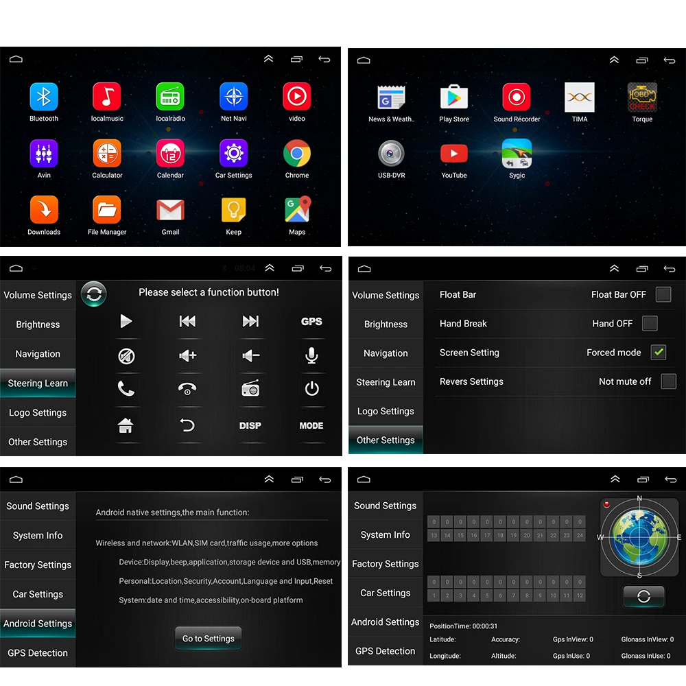 Ram 2 ГБ android 8 1 GPS автомобильный радиоприёмник авто bluetooth wifi Аудио 2din мульти
