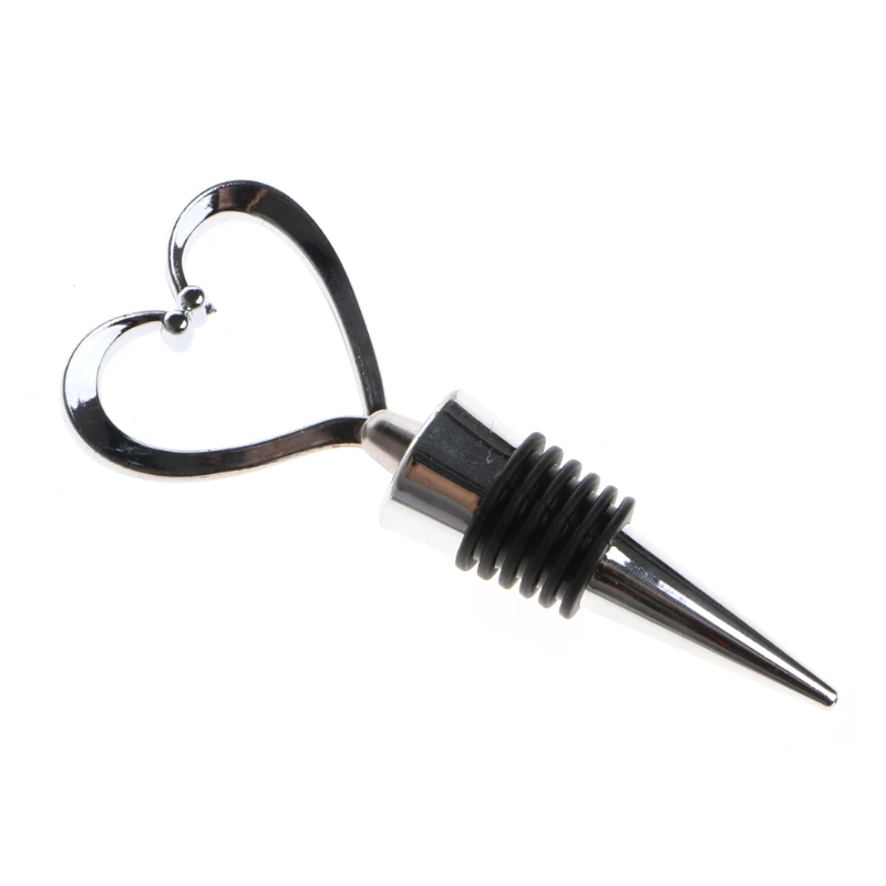 

Elegant Love Heart Shaped Twist Thread Sealed Wine Bottle Stopper For Bar DORP SHIPPING
