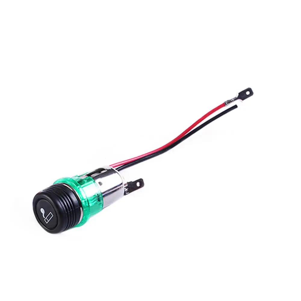 Green 12V 120W Водонепроницаемый универсальный автомобиль лодка мотоцикл прикуривателя кабель питания разъем авто аксессуары для автомобильного прикуривателя - Название цвета: Green
