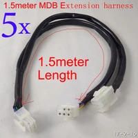 mdb harness extension cables mdb wires for vending machine5pcs lot order for 1 5 meter length type