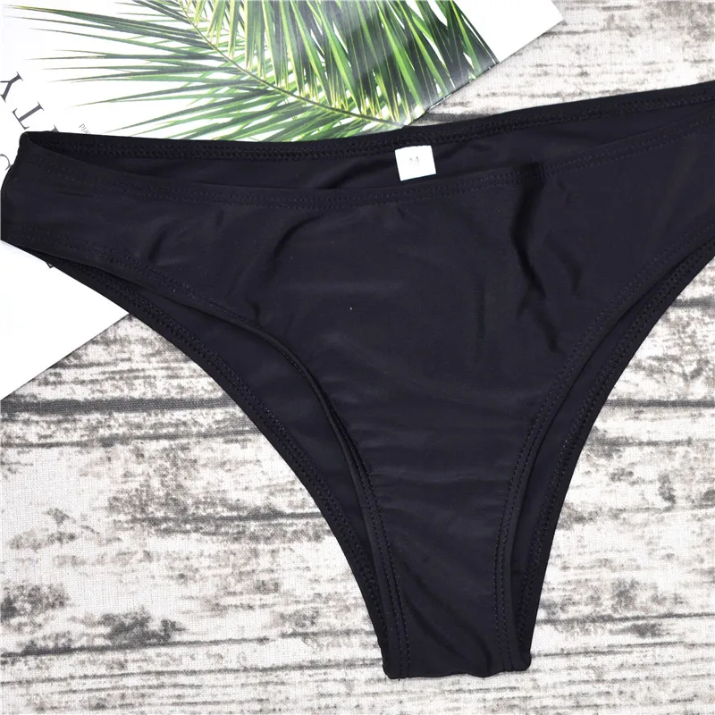 На косточках без бретелек черный бикини Sexy Push Up Купальник Для женщин низкая WaistSlim пляжная одежда Двойка ванный комплект Купальные костюмы купальники женские раздельный пляжная туника