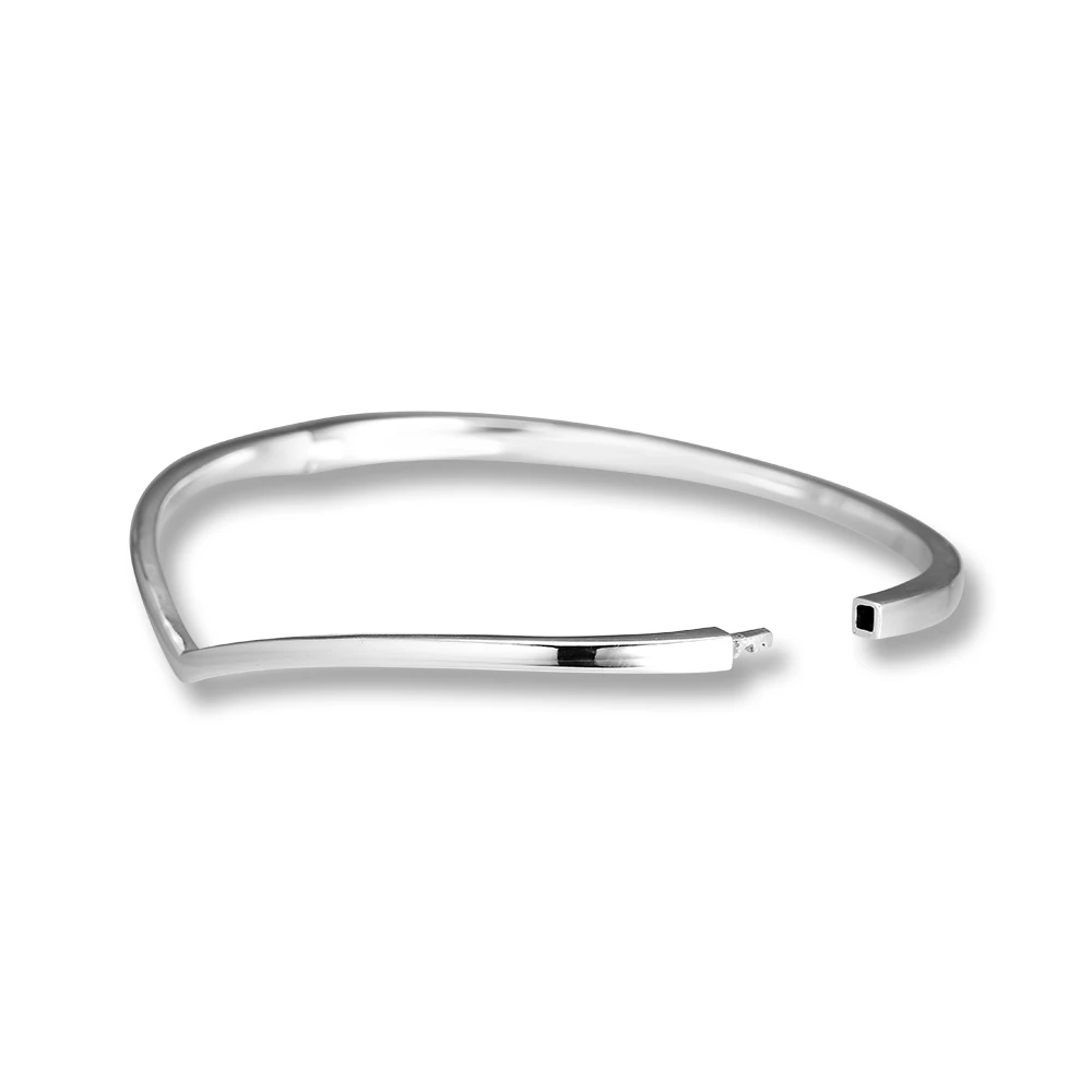 

Shining Wish Bangles 100% 925 Sterling-Silver-Jewelry Free Shipping