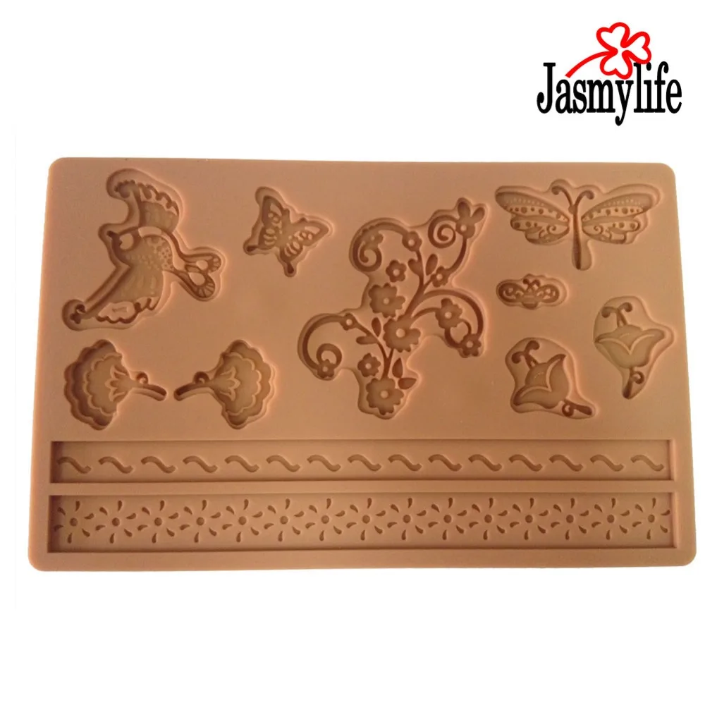 Силиконовая кружевная 3D форма для выпечки украшение торта | Дом и сад