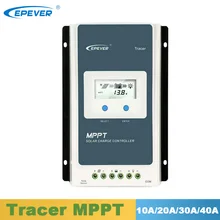 EPever Солнечный MPPT контроллер зарядного устройства lcd 10A 20A 30A 40A солнечный регулятор 12 в 24 В для свинцово-кислотного гелевого уплотнения заливающего литиевого аккумулятора