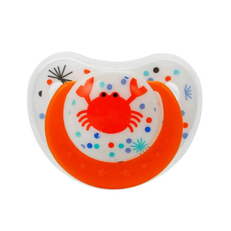 

Cute Cartoon Nipple Dummy Pacifier Baby Food Grade PP Silicone Soother Toddler Nipples with Dust-proof Cover Baby Pacifier
