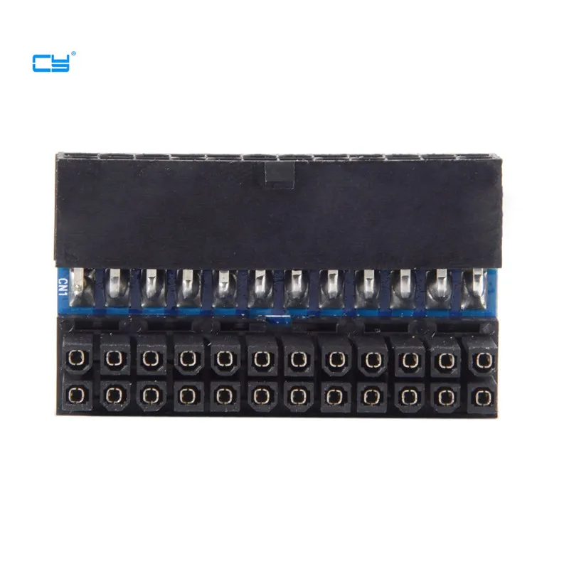 ATX 24Pin Female to 24pin Male 90 градусов адаптер питания материнская плата для настольных ПК